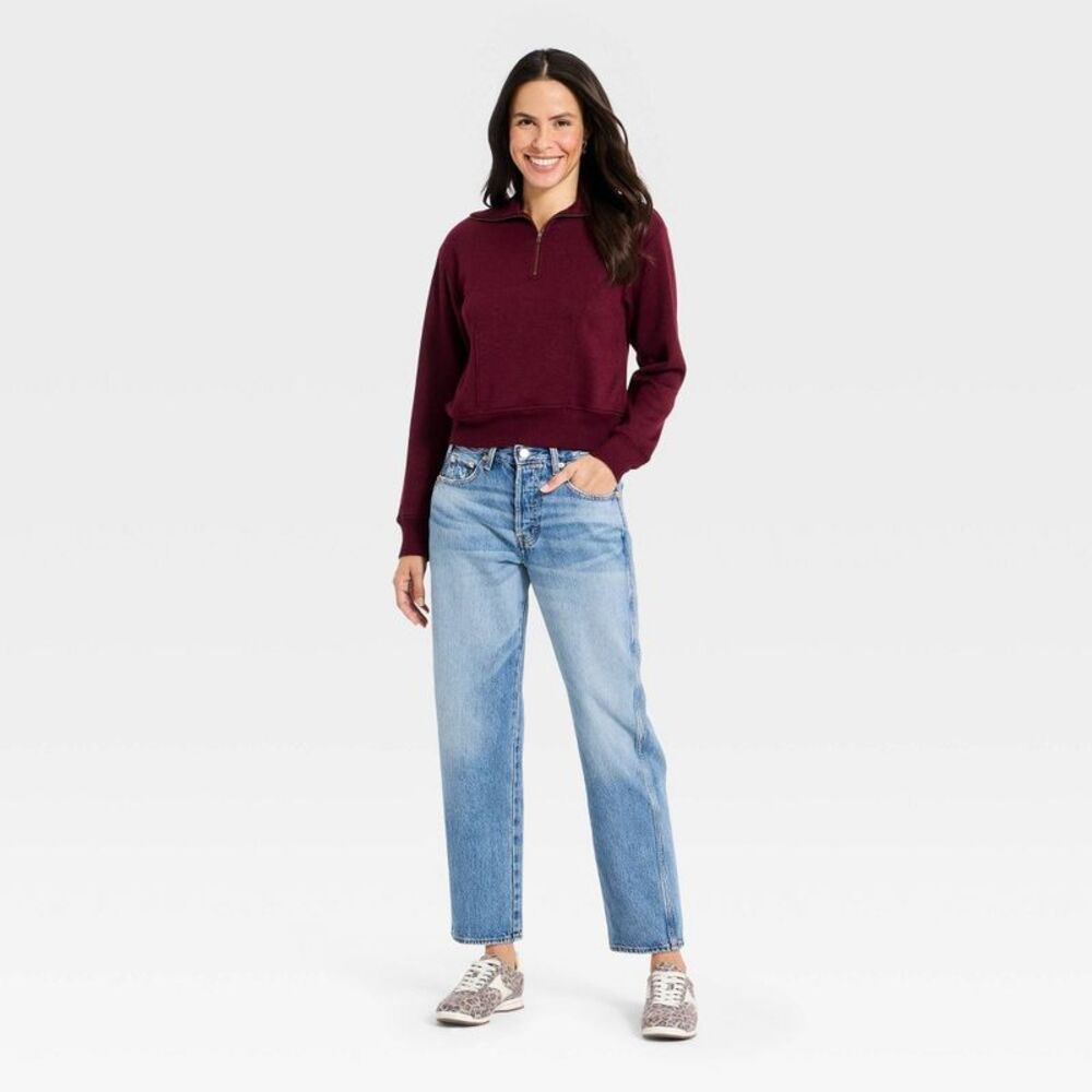 Women's Mid-Rise Boyfriend Jeans - Universal Threa Vintage Light Wash - Picture 3 of 4